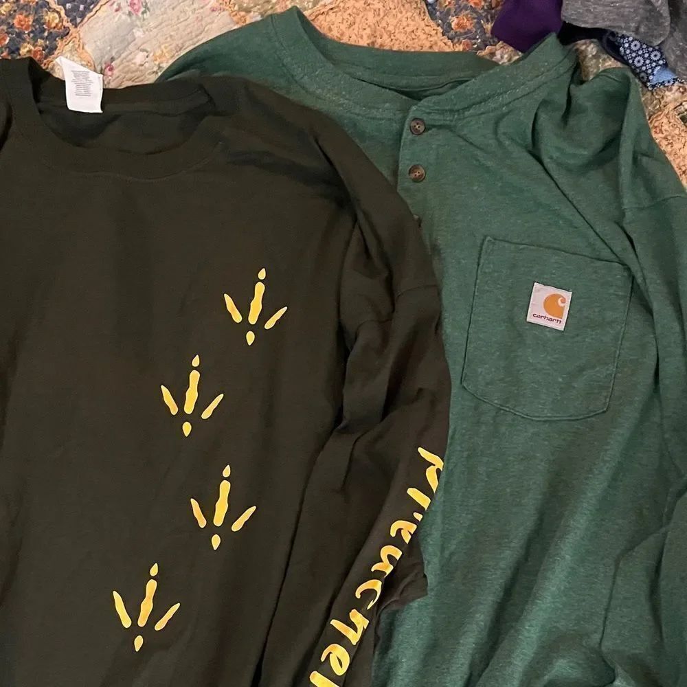 Carhartt and turkey call 4XL shirts